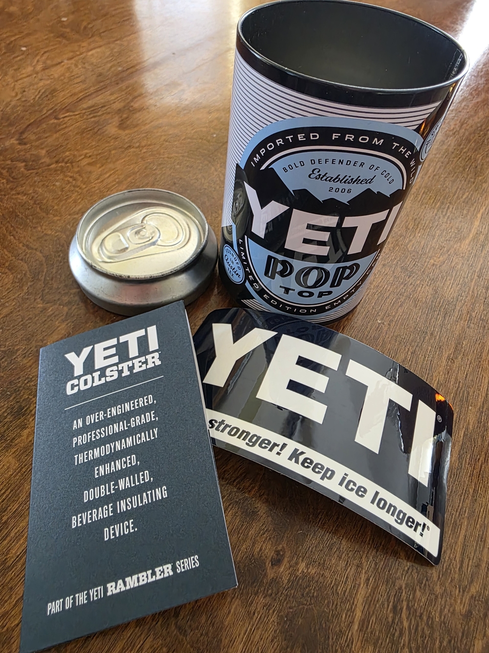Rare YETI Pop Top Limited Edition Empty Stash Can / Hidden Safe 12oz